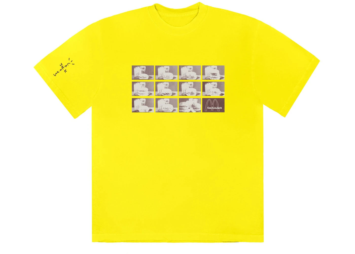 Travis Scott x McDonald's Menu Mono Logo II T-Shirt Yellow