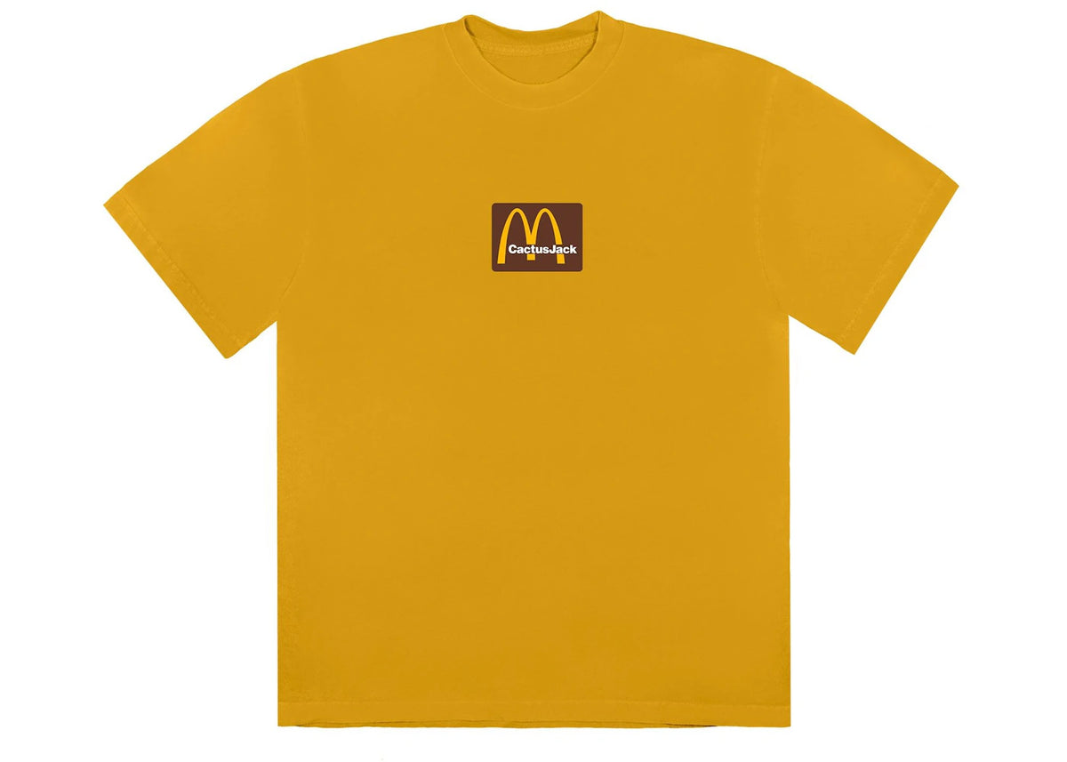 Travis Scott x McDonald's Sesame Inv II T-shirt Gold