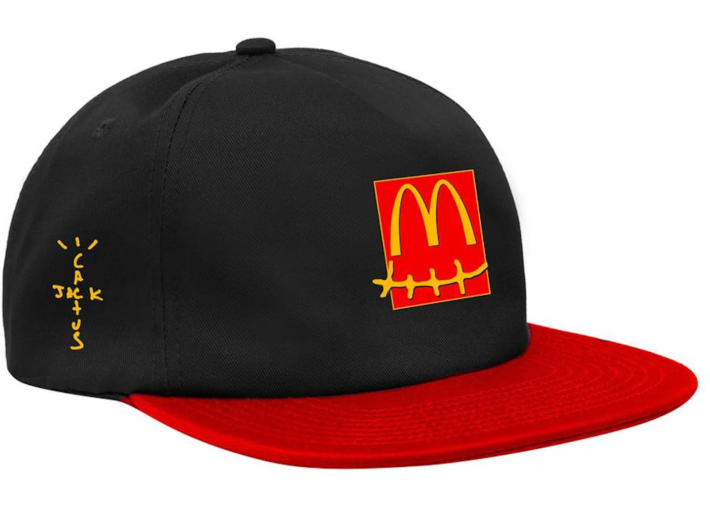 Travis Scott x McDonald's Smile Hat Black/Red