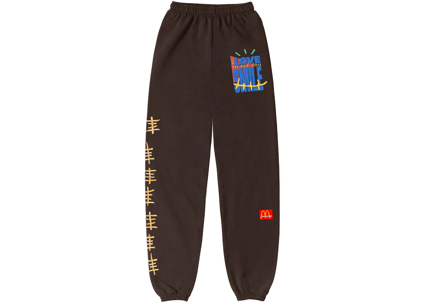 Travis Scott x McDonald's Smile Sweatpants Brown