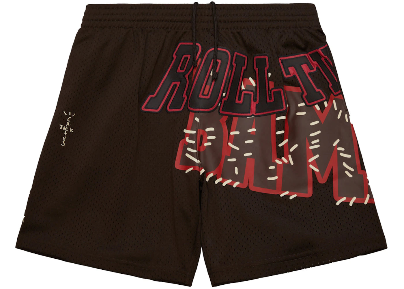 Travis Scott x Mitchell & Ness Alabama Crimson Tide Basketball Shorts Brown