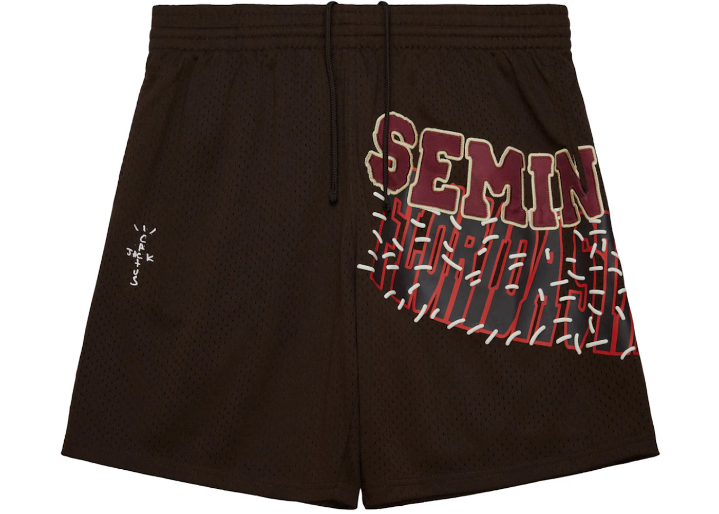 Travis Scott x Mitchell & Ness Florida State Seminoles Basketball Shorts Brown