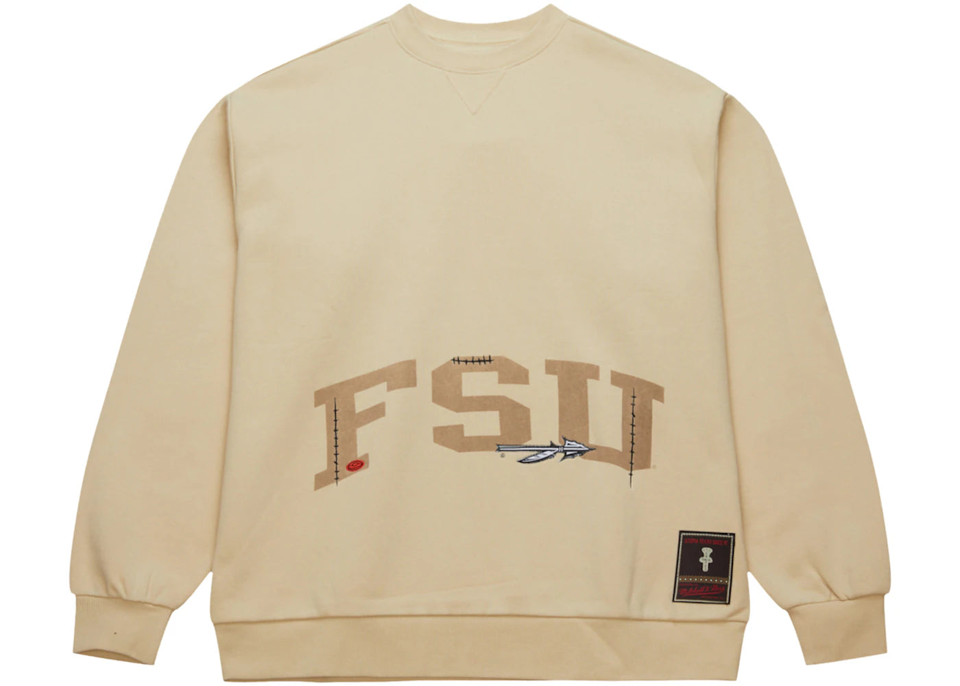 Travis Scott x Mitchell & Ness Florida State Seminoles Pullover Sweatshirt Tan