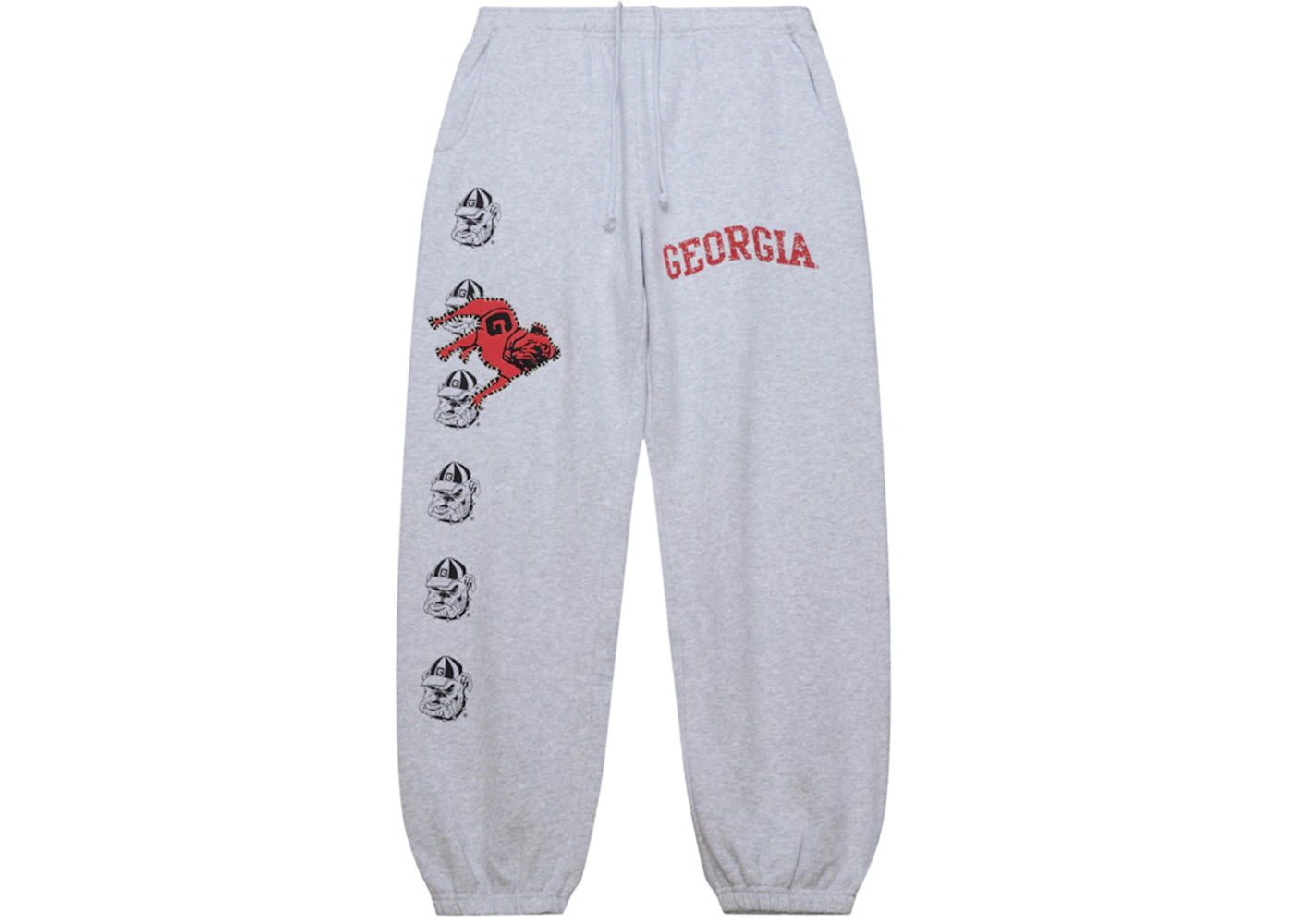 Travis Scott x Mitchell & Ness Georgia Bulldogs Classic Sweatpants Heather Gray