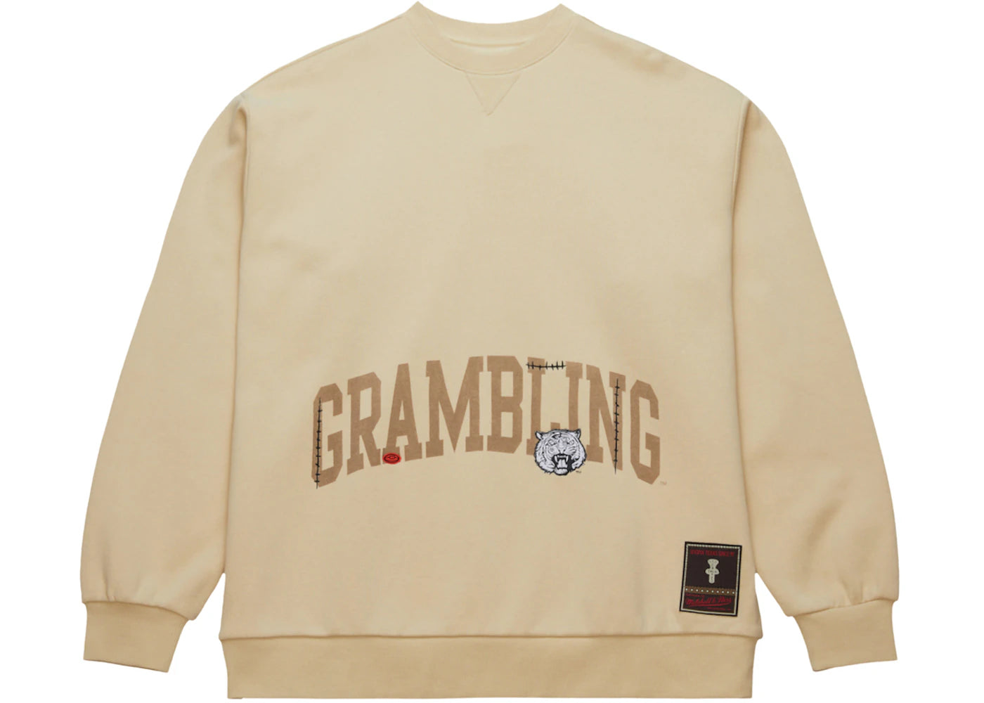 Travis Scott x Mitchell & Ness Grambling Tigers Pullover Sweatshirt Tan