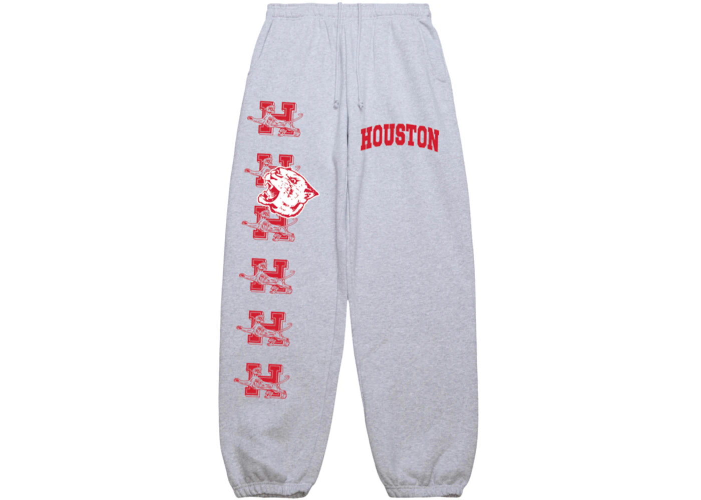 Travis Scott x Mitchell & Ness Houston Cougars Classic Sweatpants Heather Gray
