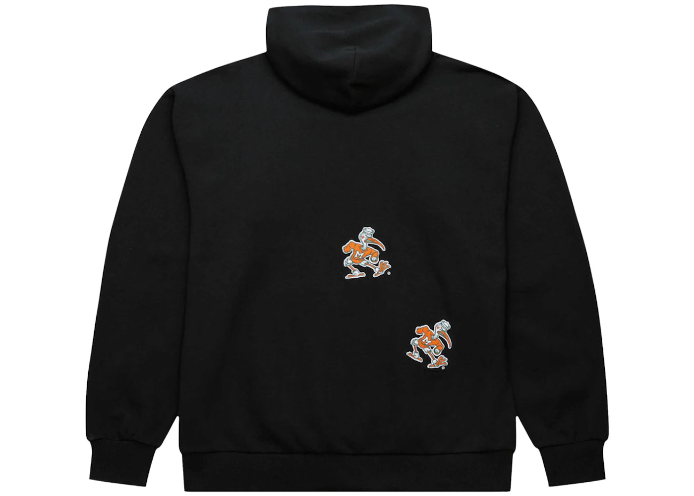 Travis Scott x Mitchell & Ness Miami Hurricanes Overlap Pullover Hoodie Black