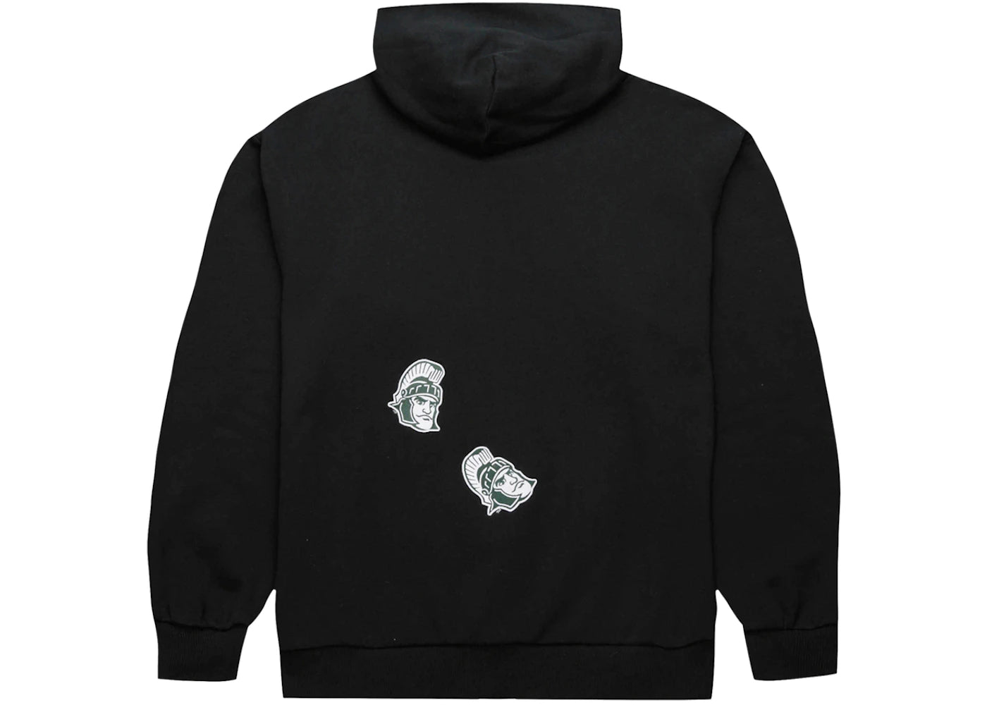 Travis Scott x Mitchell & Ness Michigan State Spartans Overlap Pullover Hoodie Black