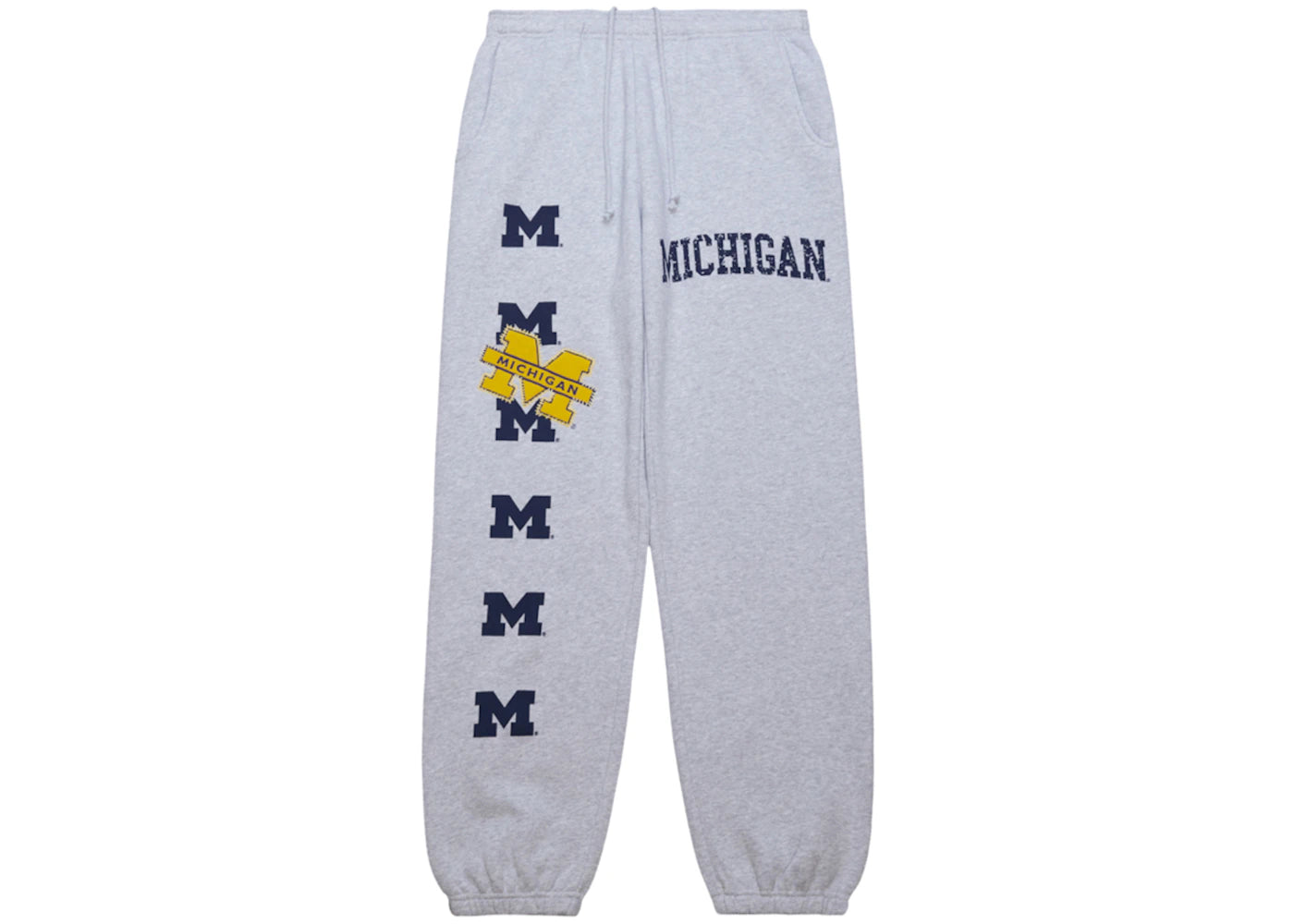 Travis Scott x Mitchell & Ness Michigan Wolverines Classic Sweatpants Heather Gray