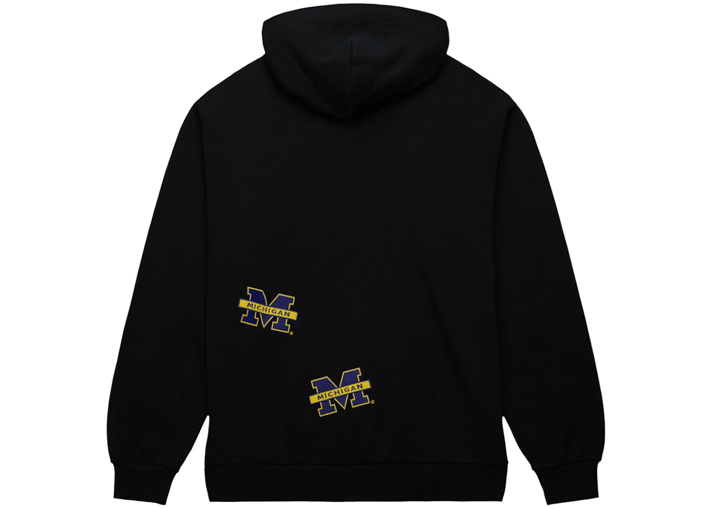Travis Scott x Mitchell & Ness Michigan Wolverines Overlap Pullover Hoodie Black