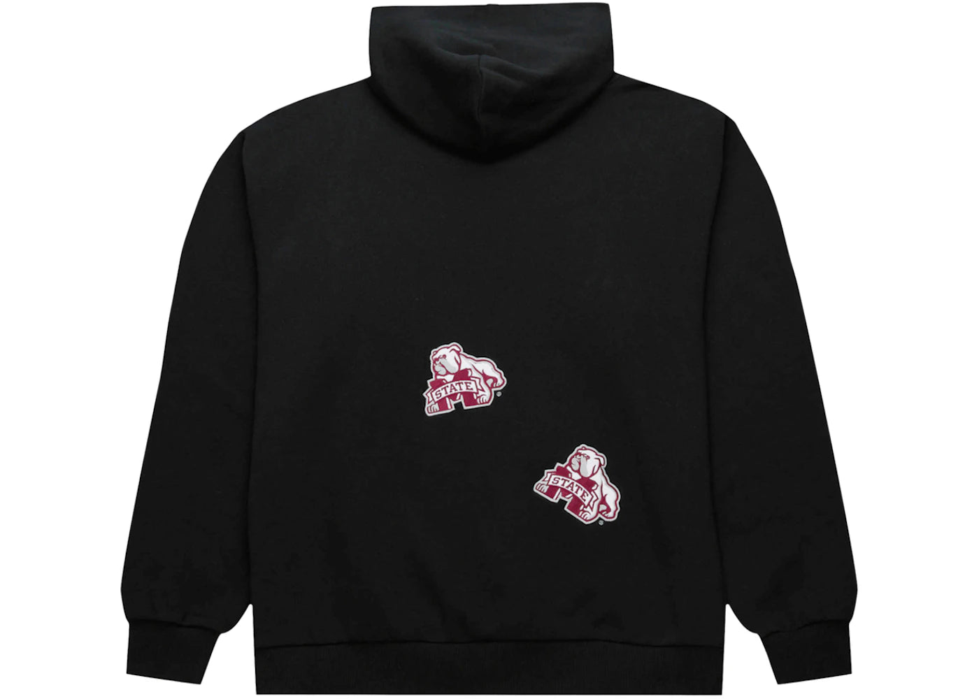 Travis Scott x Mitchell & Ness Mississippi State Bulldogs Overlap Pullover Hoodie Black