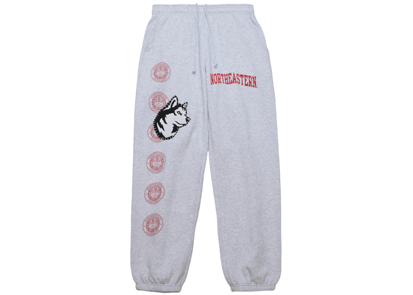 Travis Scott x Mitchell & Ness Northeastern Huskies Classic Sweatpants Heather Gray