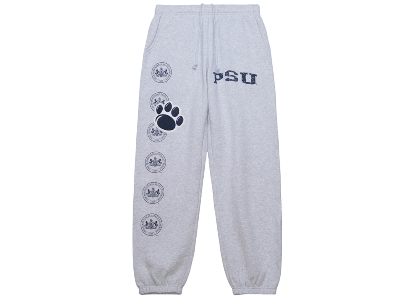 Travis Scott x Mitchell & Ness Penn State Nittany Lions Classic Sweatpants Heather Gray