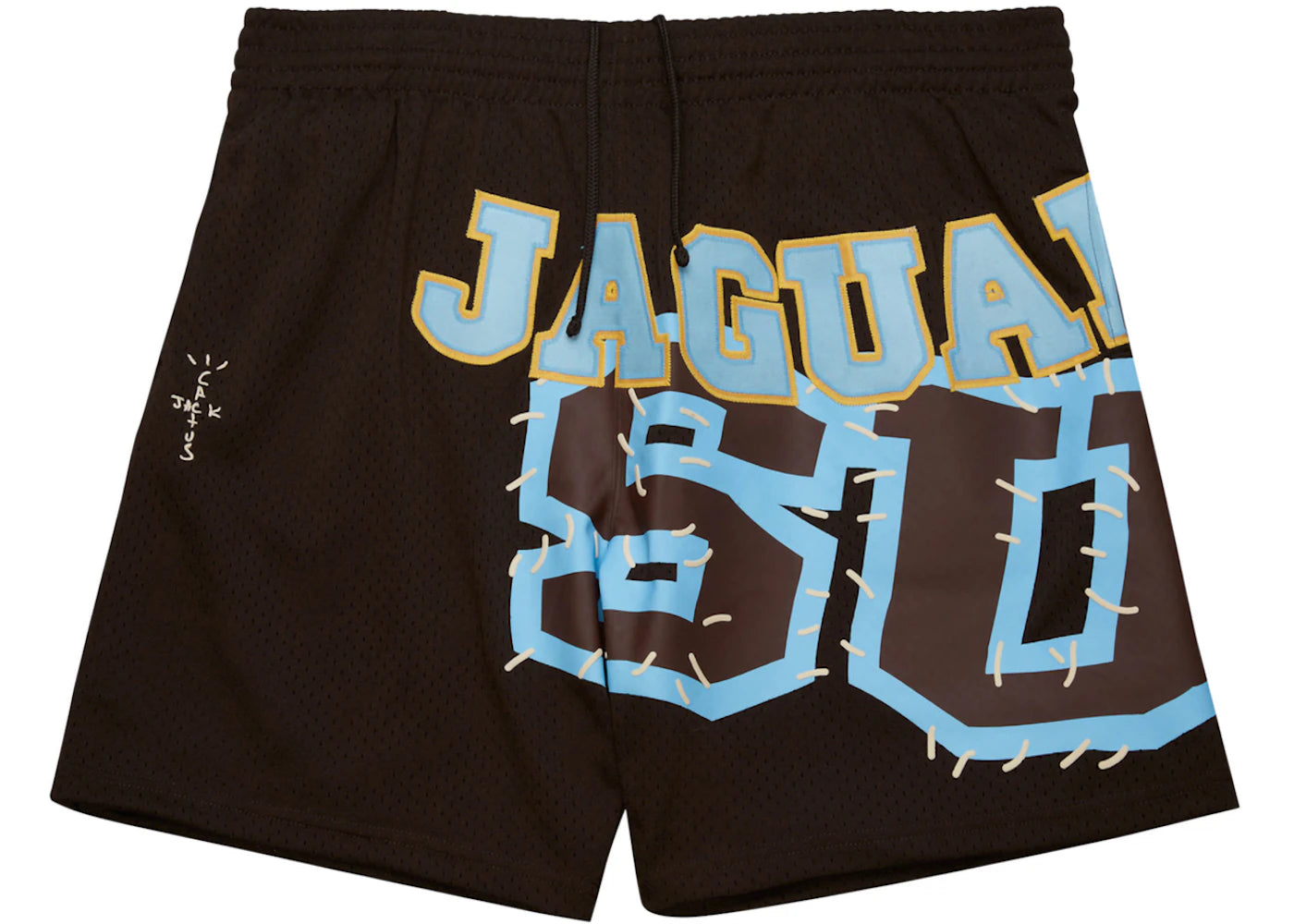 Travis Scott x Mitchell & Ness Southern University Jaguars Basketball Shorts Brown