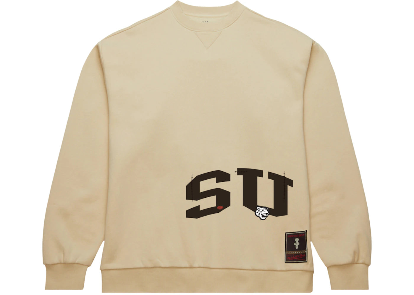 Travis Scott x Mitchell & Ness Southern University Jaguars Pullover Sweatshirt Tan