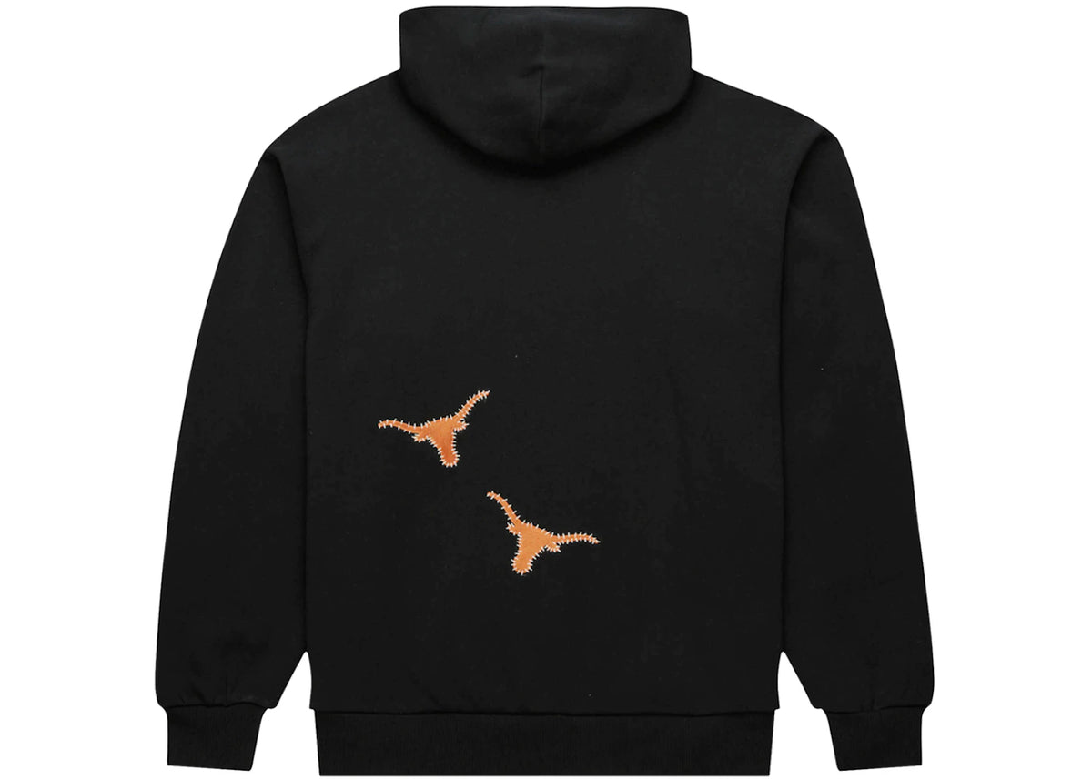 Travis Scott x Mitchell & Ness Texas Longhorns Overlap Pullover Hoodie Black