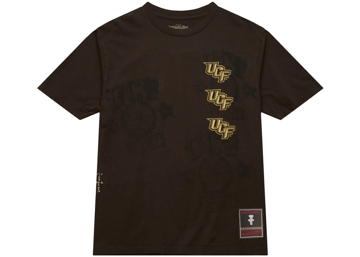 Travis Scott x Mitchell & Ness UCF Knights Seal T-Shirt Brown