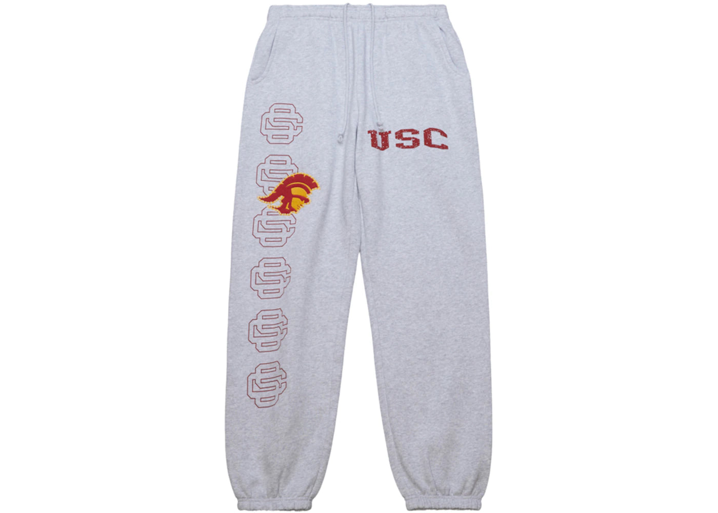 Travis Scott x Mitchell & Ness USC Trojans Classic Sweatpants Heather Gray