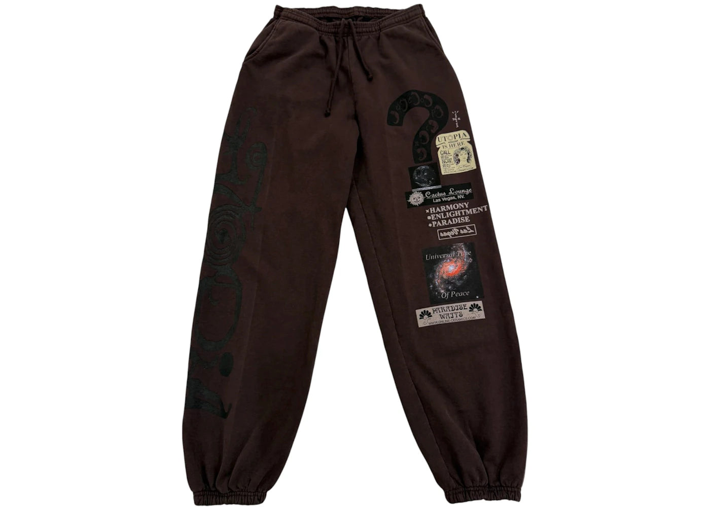 Travis Scott x Online Ceramics Utopia Sweatpants Brown