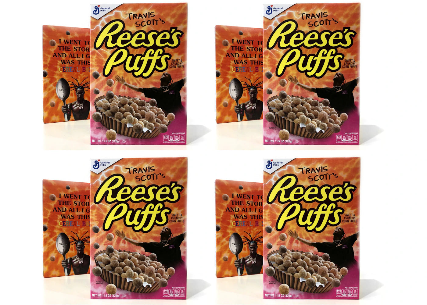 Travis Scott x Reese's Puffs Cereal 4x Lot (Not Fit For Human Consumption)