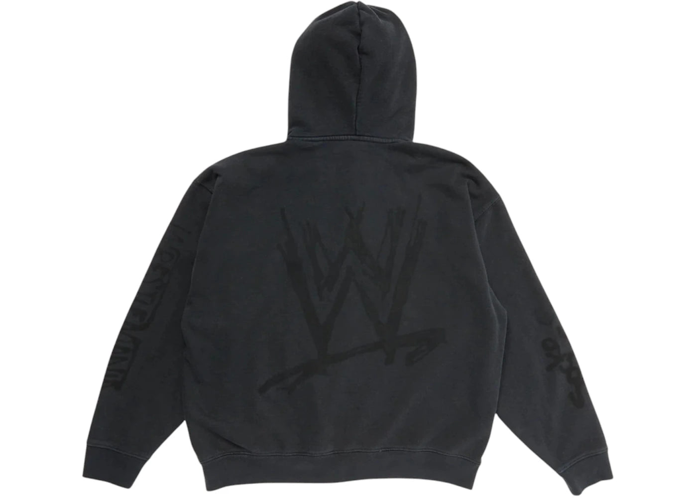 Travis Scott x WWE Double Cactus Jack Mick Foley Zip Hoodie Black