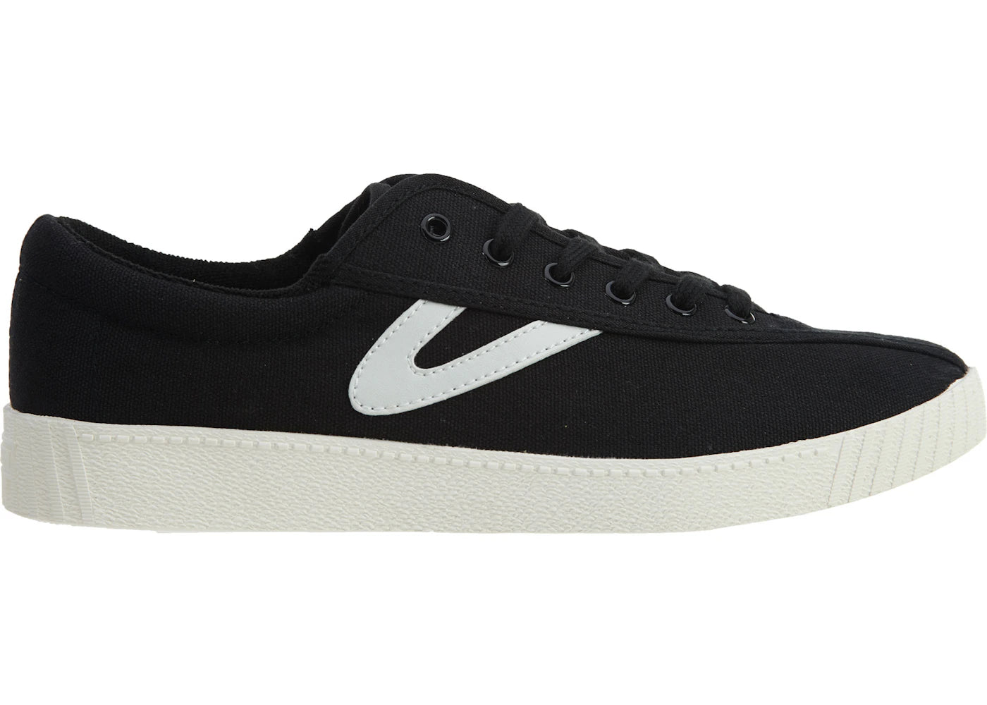 Tretorn Canvas Sneakers Black Black White (Women's)