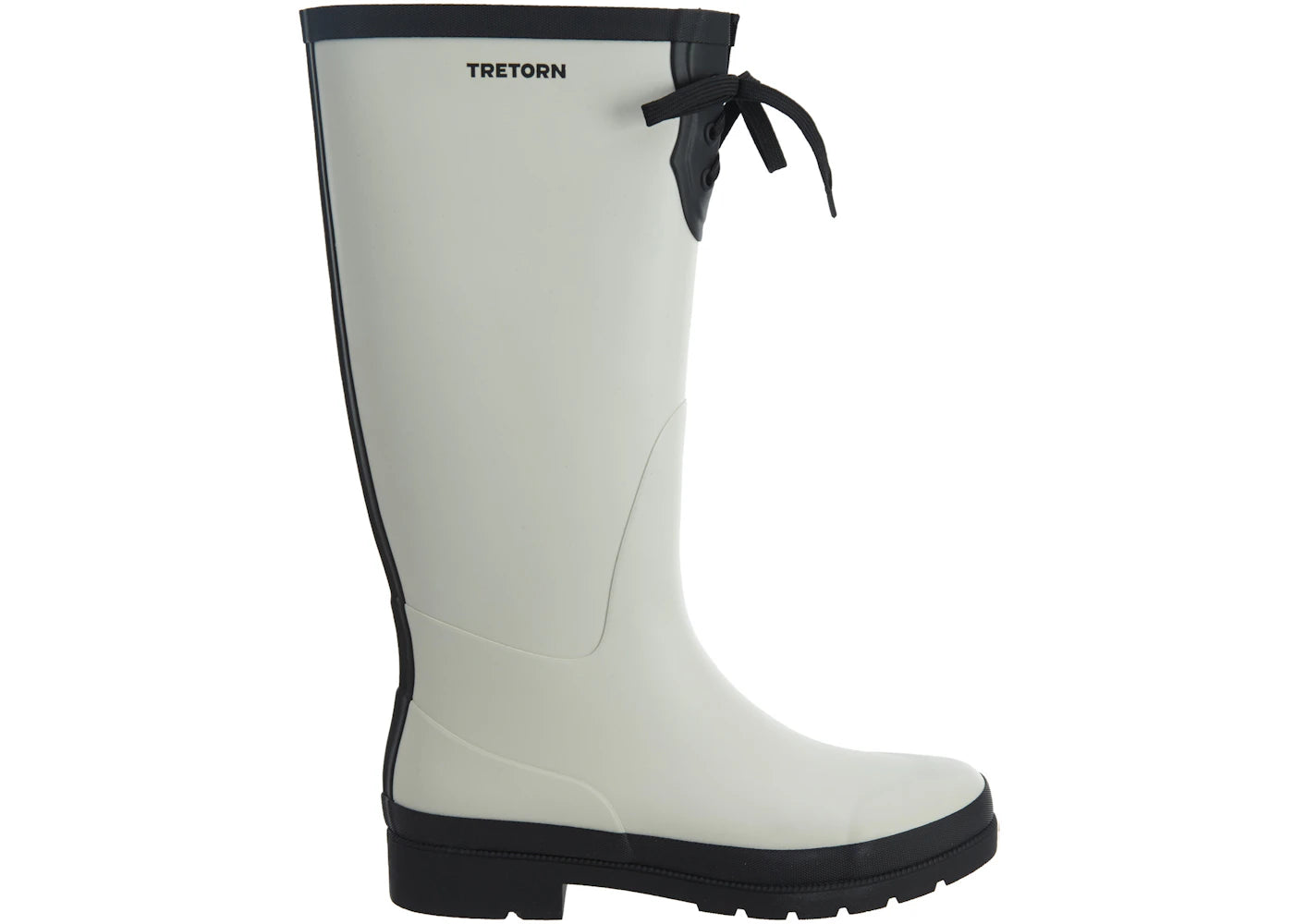Tretorn Rubber Rain Boots Winter White Black (Women's)