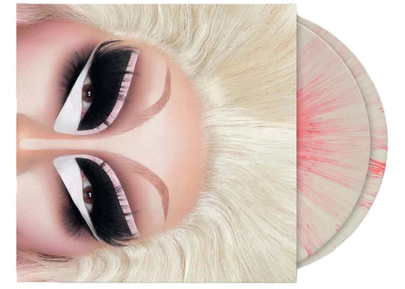 Trixie Mattel The Blonde & Pink Albums Limited 2XLP Vinyl Hot Pink/White Splatter