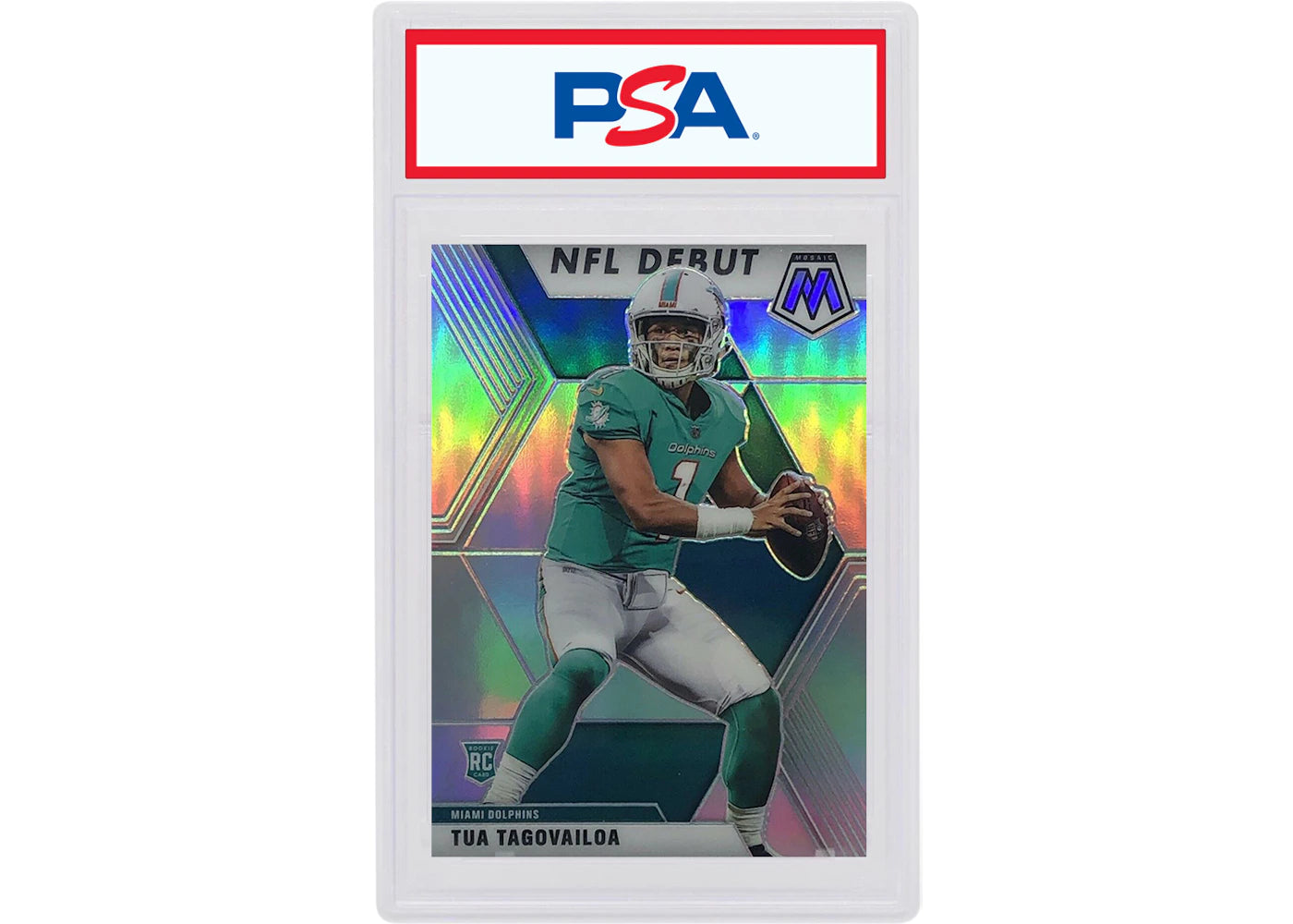 Tua Tagovailoa 2020 Panini Mosaic NFL Debut Rookie Silver #262 (PSA or BGS Graded)