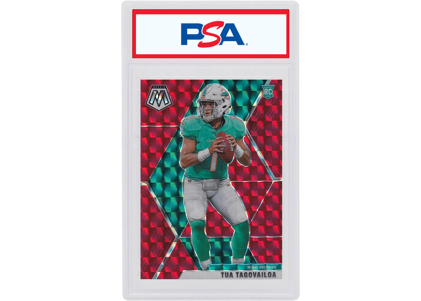 Tua Tagovailoa 2020 Panini Mosaic Rookie Red #203 (PSA or BGS Graded)