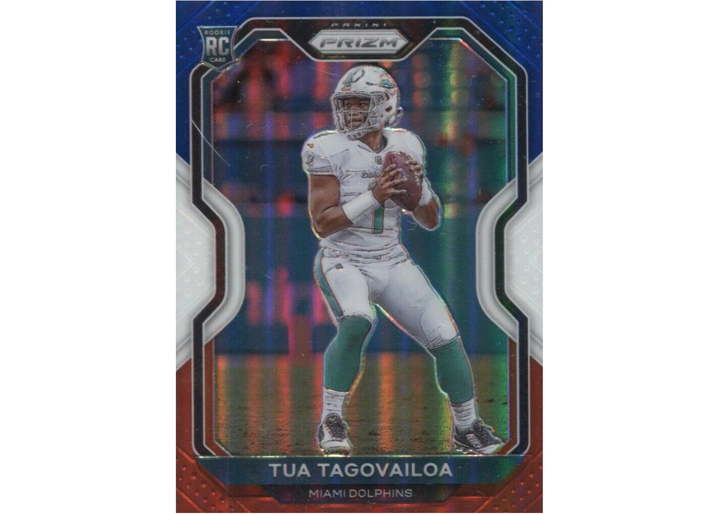 Tua Tagovailoa 2020 Panini Prizm Rookie Red/White/Blue #339 (Ungraded)