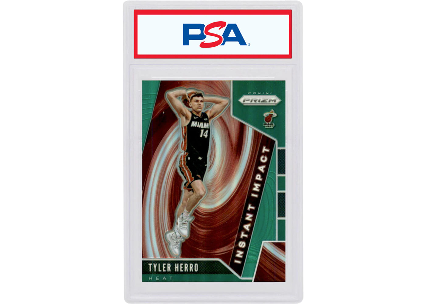 Tyler Herro 2019 Panini Prizm Instant Impact Rookie Green #1 (PSA or BGS Graded)