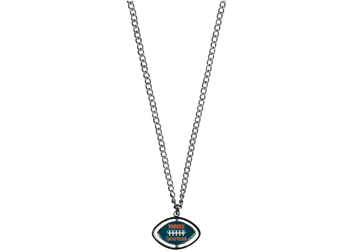 Tyler, The Creator Golf Wang x NFL Dolphins Spinning Football Necklace Multicolor