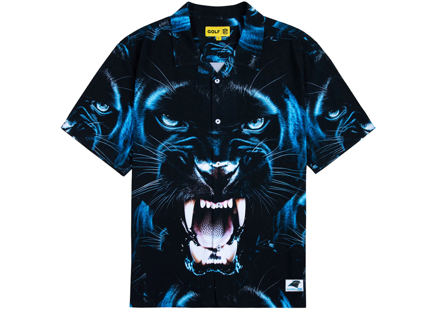 Tyler, The Creator Golf Wang x NFL Panthers Rayon Button Up Shirt Multicolor