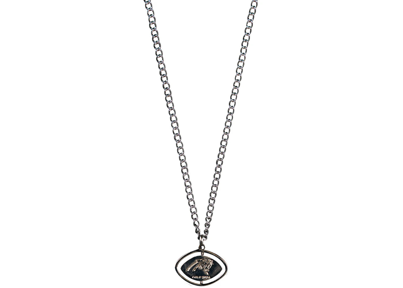 Tyler, The Creator Golf Wang x NFL Panthers Spinning Football Necklace Multicolor