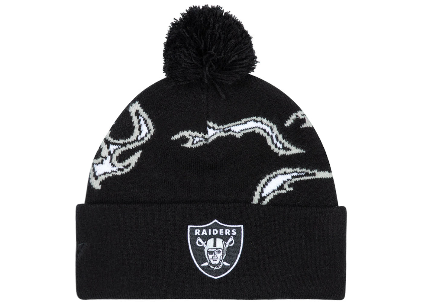 Tyler, The Creator Golf Wang x NFL Raiders Flame Beanie Black