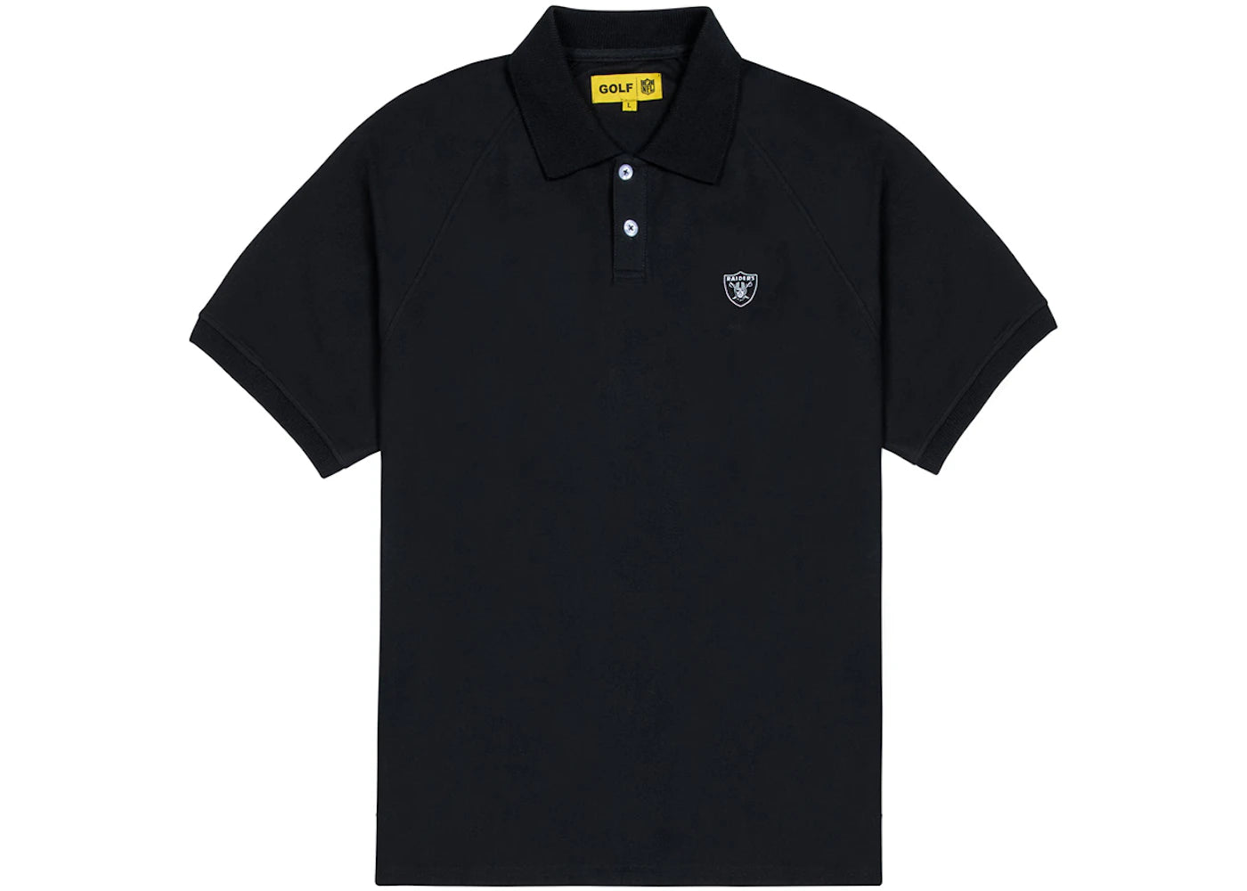 Tyler, The Creator Golf Wang x NFL Raiders Short Sleeve Polo Black
