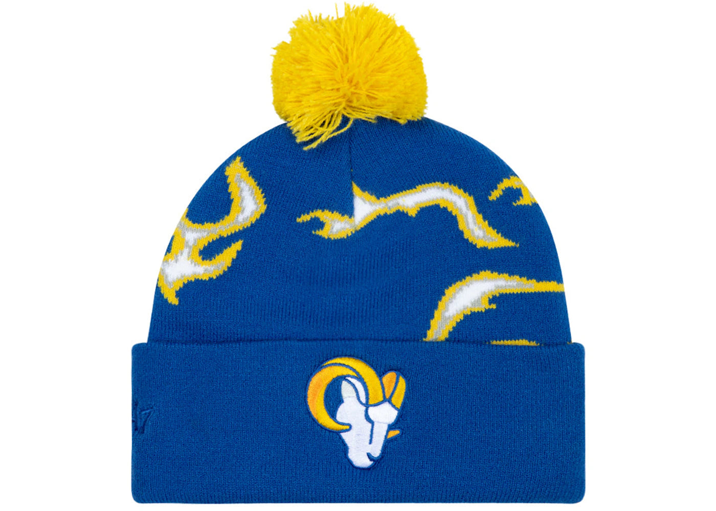 Tyler, The Creator Golf Wang x NFL Rams Flame Beanie Blue