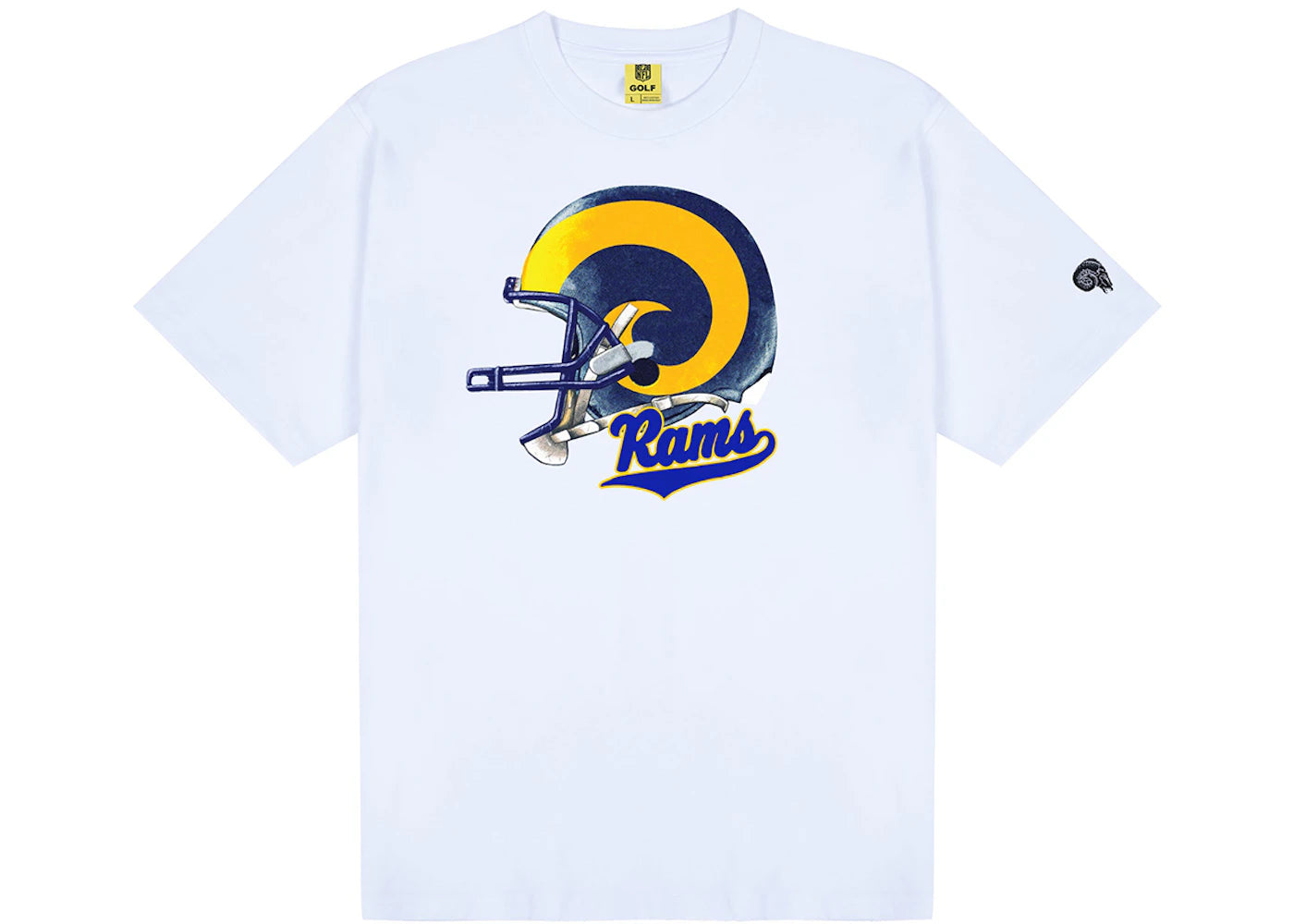 Tyler, The Creator Golf Wang x NFL Rams Helmet Tee White