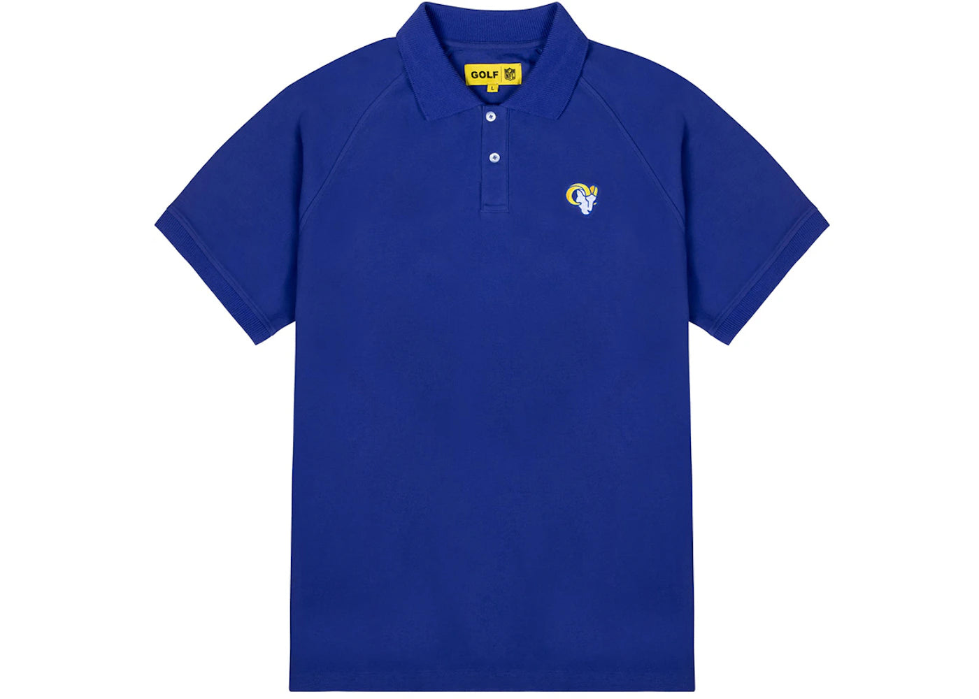 Tyler, The Creator Golf Wang x NFL Rams Short Sleeve Polo Blue