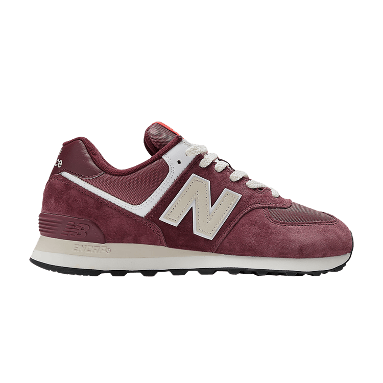 New Balance 574 Suede Maroon Grey