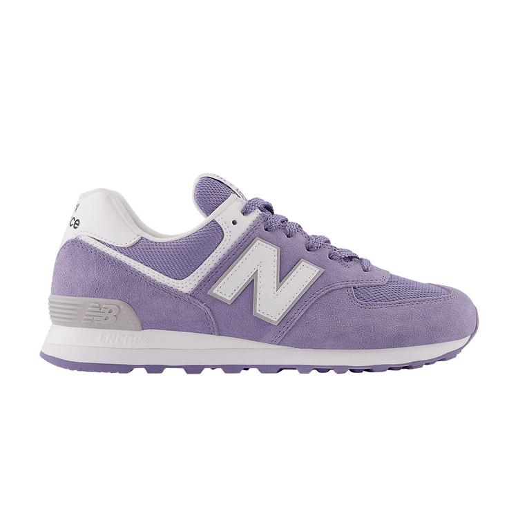 New Balance 574 Violet White