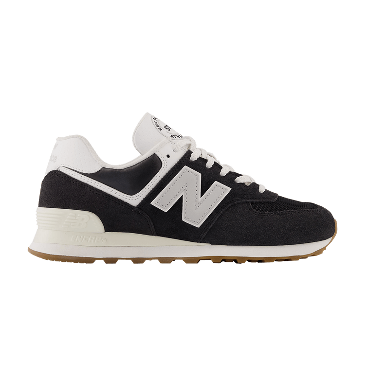 New Balance 574 Black White Gum