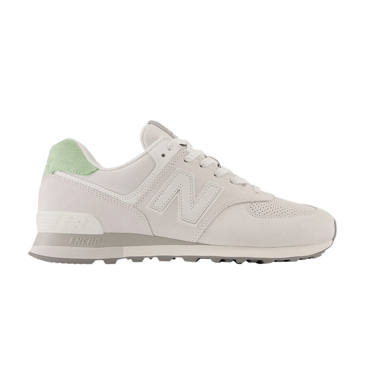 New Balance 574 Light Grey Mint Green (Women's)