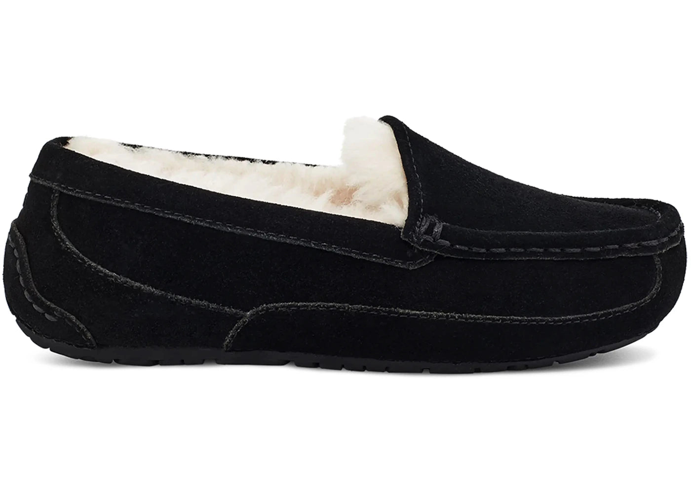 UGG Ascot Slipper Black Suede (Kids)