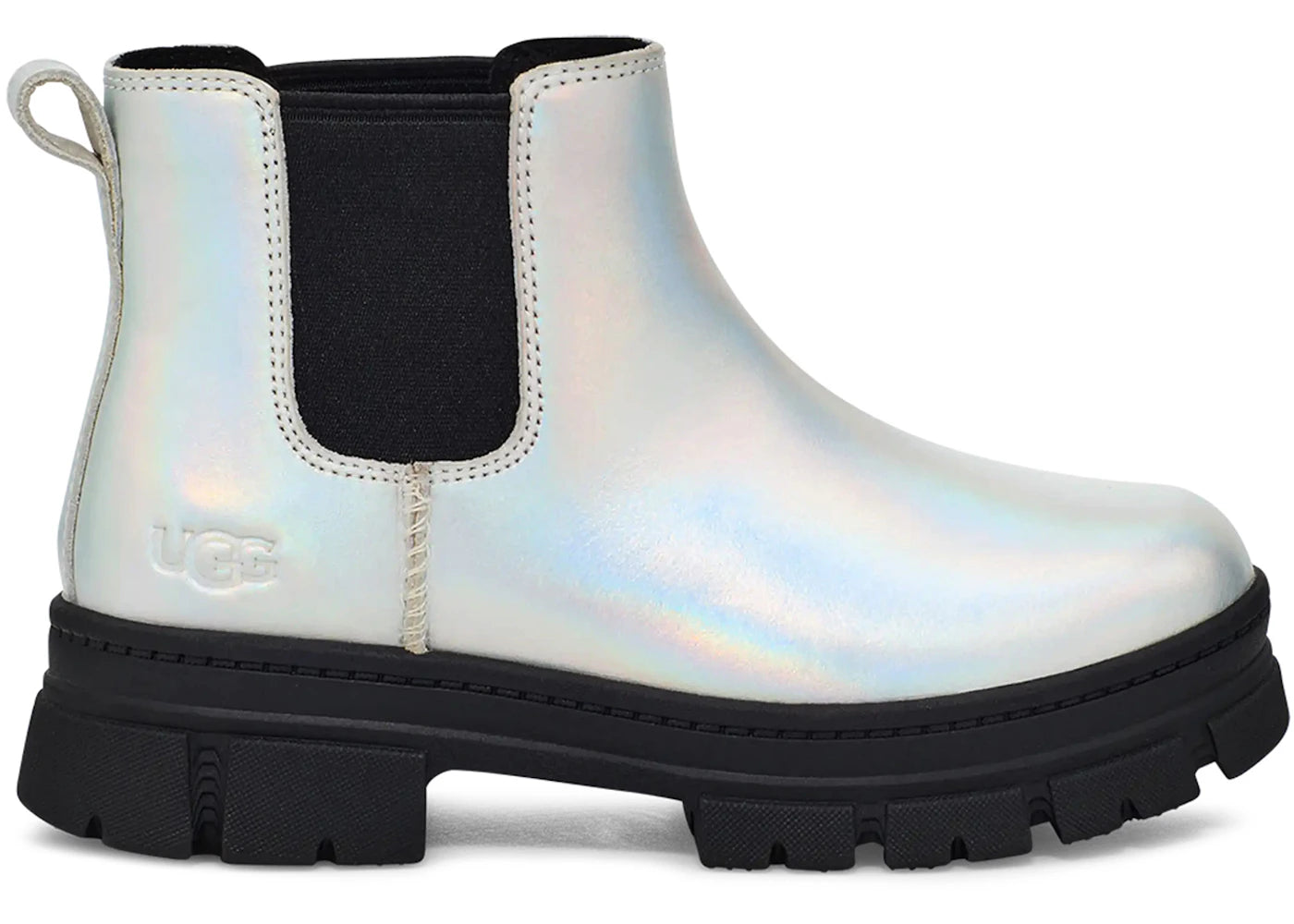 UGG Ashton Chelsea Shine Boot Silver (Kids)