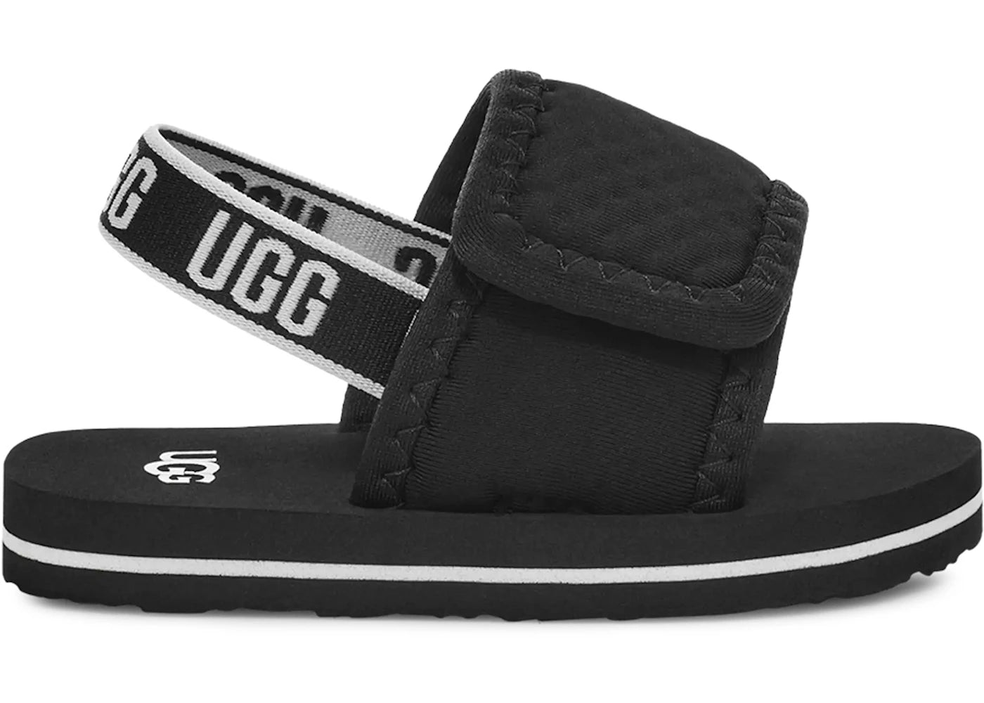 UGG Baby Lennon Slingback Sandal Black (Infant)