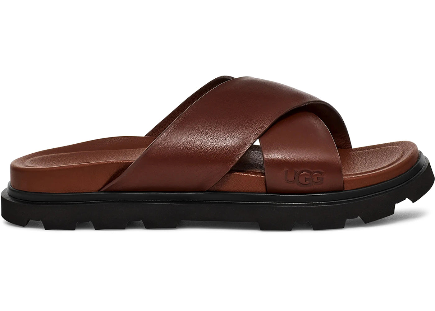 UGG Capitola Cross Slide Sandal Cognac