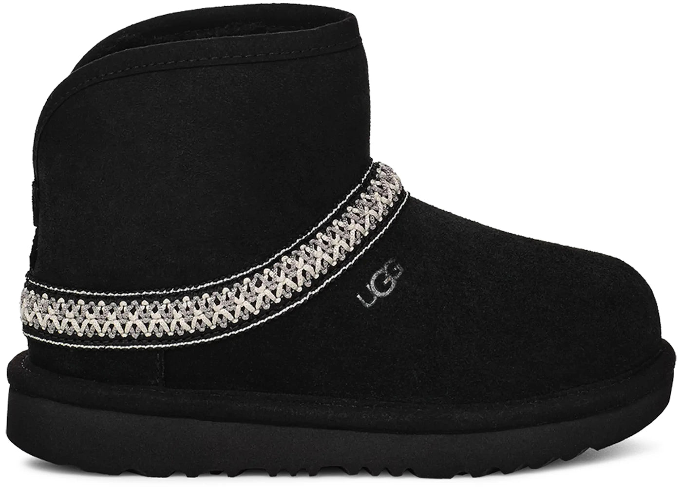 UGG Classic Mini Crescent Boot Black (Toddler)