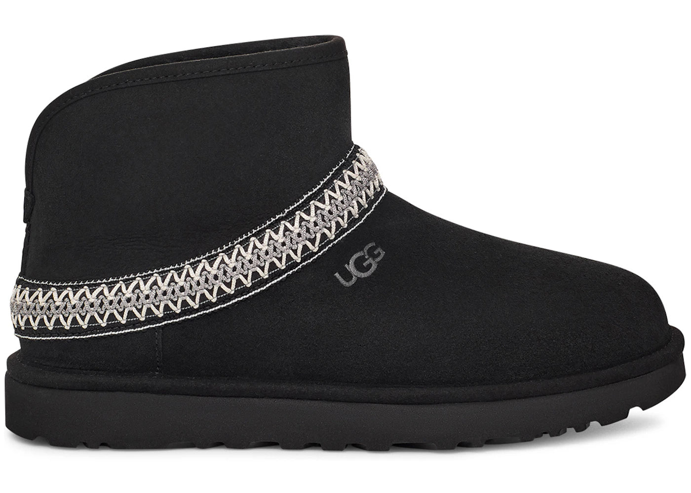 UGG Classic Mini Crescent Boot Black (Women's)
